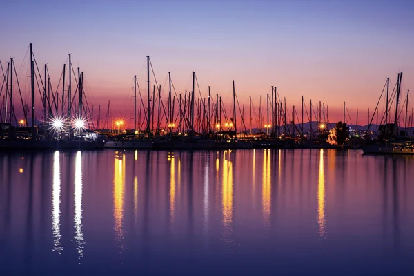 Harbor in the evening — Stock Photo, Image