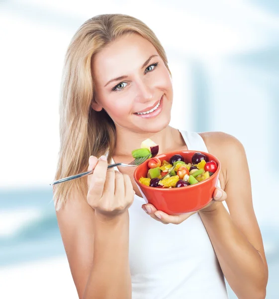 Healthy eating woman Stock Photo