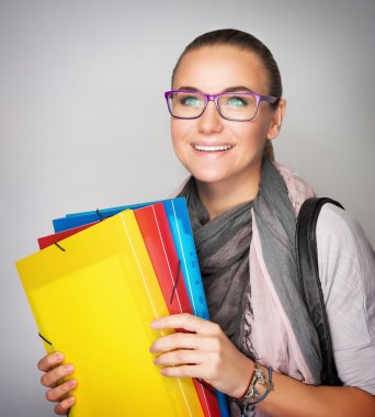 mutlu öğrenci kız