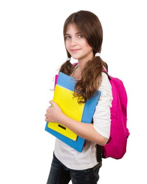 Şirin kız öğrenci portresi