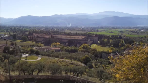 Italien Blick Auf Die Kartause Padula Süditalien Oktober 2020 — Stockvideo