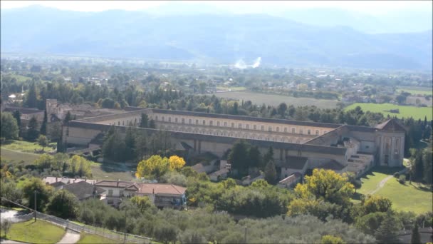 Italien Blick Auf Die Kartause Padula Süditalien Oktober 2020 — Stockvideo