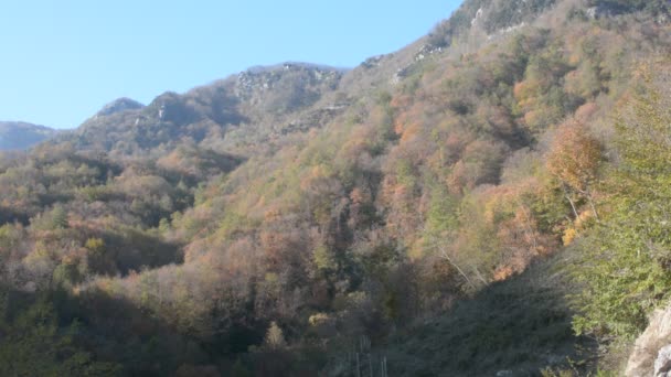 Italy Autumn Mountain Landscape Campania Southern Italy November 2020 — Stock Video