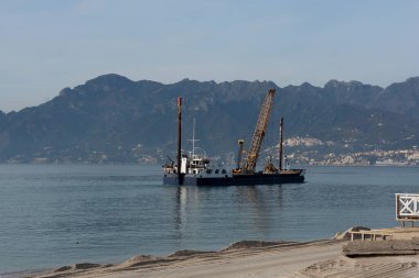 İtalya: Sahil uzantısı Salerno 'da, 5 Şubat 2021.