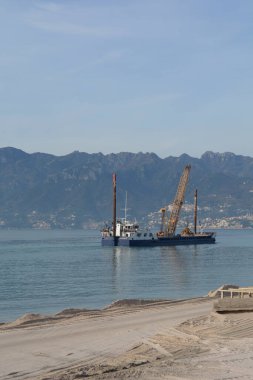 İtalya: Sahil uzantısı Salerno 'da, 5 Şubat 2021.