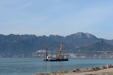 İtalya: Sahil uzantısı Salerno 'da, 5 Şubat 2021.