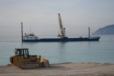 İtalya: Sahil uzantısı Salerno 'da, 5 Şubat 2021.