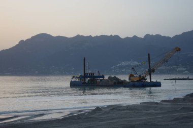 İtalya: Sahil uzantısı Salerno 'da, 5 Şubat 2021.