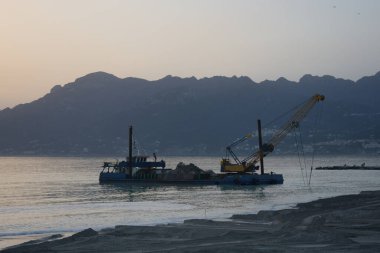 İtalya: Sahil uzantısı Salerno 'da, 5 Şubat 2021.