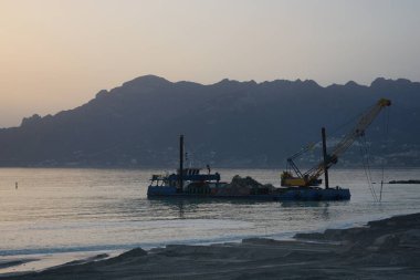 İtalya: Sahil uzantısı Salerno 'da, 5 Şubat 2021.