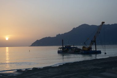 İtalya: Sahil uzantısı Salerno 'da, 5 Şubat 2021.