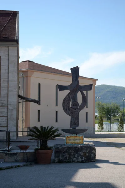 Italien Besichtigung Der Kirche Der Unbefleckten Empfängnis Montecorvino Rovella April — Stockfoto