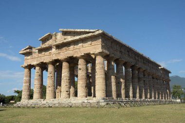 İtalya: Poseidon ya da Neptün Tapınağı, Paestum, 2 Haziran 2021.