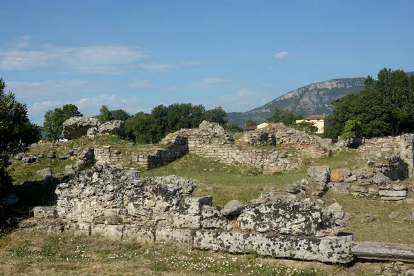 Italia Pemandangan Situs Arkeologi Dan Reruntuhan Paestum Juni 2021 — Stok Foto