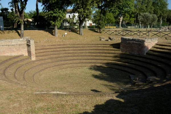 Italia Vista Del Sitio Arqueológico Ruinas Paestum Junio 2021 — Foto de Stock