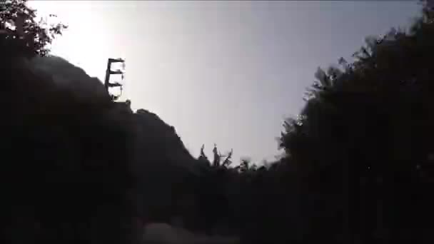 Zeitraffer Berglandschaft Kampanien Süditalien Juli 2021 — Stockvideo
