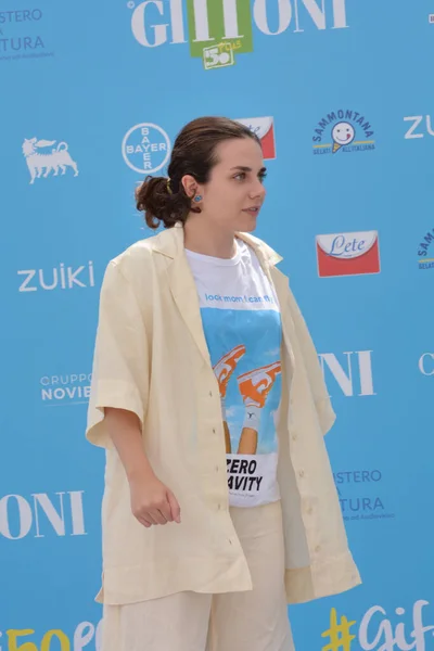 Giffoni Valle Piana 이탈리아 2021 Greta Esposito Attends Giffoni Film — 스톡 사진