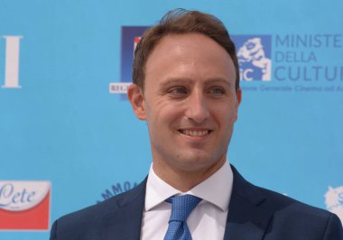 Giffoni Valle Piana,Italy - July 24, 2021: Piero De Luca,Member of the Chamber, at Giffoni Film Festival 50 Plus - on July 24, 2021 in Giffoni Valle Piana, Italy.