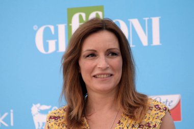 Giffoni Valle Piana, İtalya - 31 Temmuz 2021: Lucia Borgonzoni Giffoni Film Festivali 50 Plus - 31 Temmuz 2021 tarihinde Giffoni Valle Piana, İtalya.