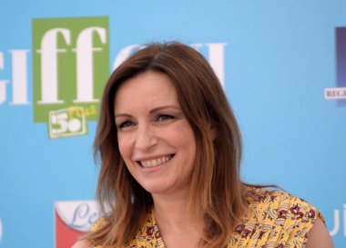 Giffoni Valle Piana, İtalya - 31 Temmuz 2021: Lucia Borgonzoni Giffoni Film Festivali 50 Plus - 31 Temmuz 2021 tarihinde Giffoni Valle Piana, İtalya.