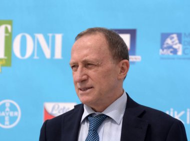 Giffoni Valle Piana, İtalya - 23 Temmuz 2021: Giffoni Film Festivali 50 Plus Fulvio Bonavitacola - 23 Temmuz 2021 Giffoni Valle Piana, İtalya.