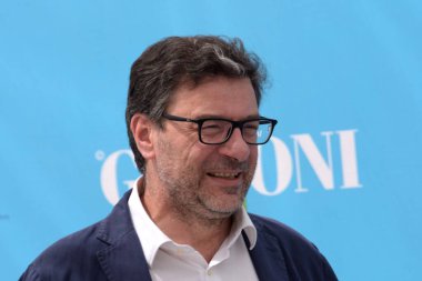 Giffoni Valle Piana, İtalya - 30 Temmuz 2021: Giancarlo Giorgetti Giffoni Film Festivali 50 Plus - 30 Temmuz 2021 Giffoni Valle Piana, İtalya.
