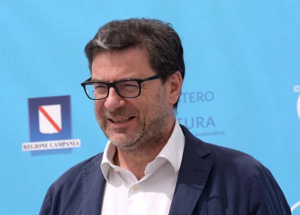 Giffoni Valle Piana Italien Juli 2021 Giancarlo Giorgetti Giffoni Film — Stockfoto