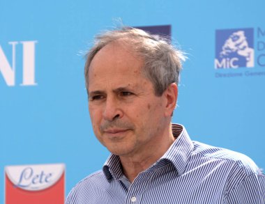 Giffoni Valle Piana,Italy - July 24, 2021: Andrea Crisanti at Giffoni Film Festival 50 Plus - on July 24, 2021 in Giffoni Valle Piana, Italy.