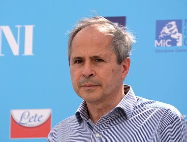 Giffoni Valle Piana,Italy - July 24, 2021: Andrea Crisanti at Giffoni Film Festival 50 Plus - on July 24, 2021 in Giffoni Valle Piana, Italy.