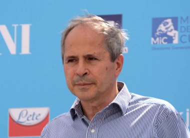 Giffoni Valle Piana,Italy - July 24, 2021: Andrea Crisanti at Giffoni Film Festival 50 Plus - on July 24, 2021 in Giffoni Valle Piana, Italy.