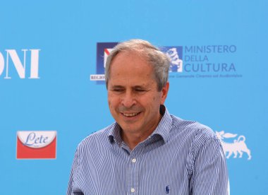 Giffoni Valle Piana,Italy - July 24, 2021: Andrea Crisanti at Giffoni Film Festival 50 Plus - on July 24, 2021 in Giffoni Valle Piana, Italy.