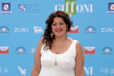 Giffoni Valle Piana, İtalya - 27 Temmuz 2021: Anna Bilotti Giffoni Film Festivali 50 Plus - 27 Temmuz 2021 Giffoni Valle Piana, İtalya.