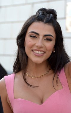 Giffoni Valle Piana, İtalya - 23 Temmuz 2021: Giulia Salemi Giffoni Film Festivali 50 Plus - 23 Temmuz 2021 Giffoni Valle Piana, İtalya.