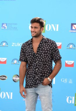 Giffoni Valle Piana, İtalya - 23 Temmuz 2021: Giffoni Film Festivali 50 Plus 'ta Pierpaolo Pretelli - 23 Temmuz 2021 Giffoni Valle Piana, İtalya.