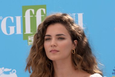 Giffoni Valle Piana, İtalya - 22 Temmuz 2021: Giusy Buscemi Giffoni Film Festivali 50 Plus - 22 Temmuz 2021 Giffoni Valle Piana, İtalya.