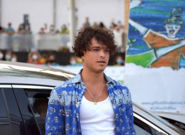 Giffoni Film Festivali 50 Plus 'ta Leo Gassmann 23 Temmuz 2021' de Giffoni Valle Piana, İtalya 'da.