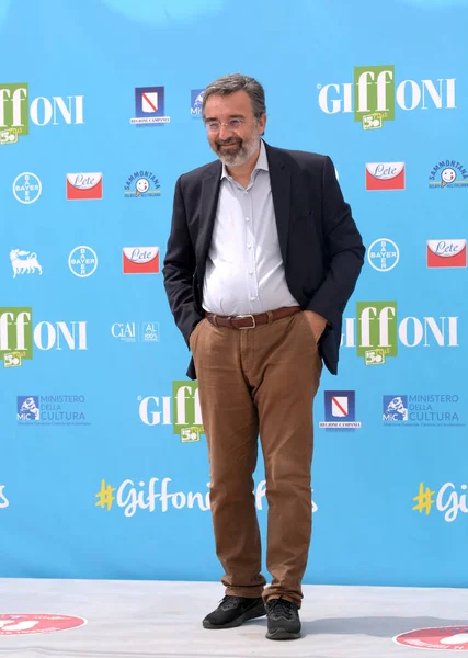 Giffoni Film Festivali Temmuz 2021 Marco Damilano Giffoni Valle Piana — Stok fotoğraf