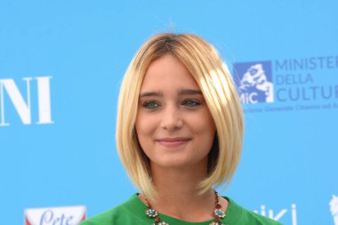 GIFFONI VALLE PIANA - 30 Temmuz 2021: Denise Tantucci Giffoni Film Festivali 50 Plus - 30 Temmuz 2021 tarihinde Giffoni Valle Piana, İtalya.