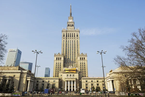 Palace of Culture and Science in Warsaw in Poland — Stock fotografie