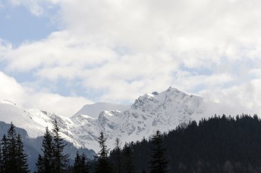 Mount Kasprowy Zakopane şehir görülür