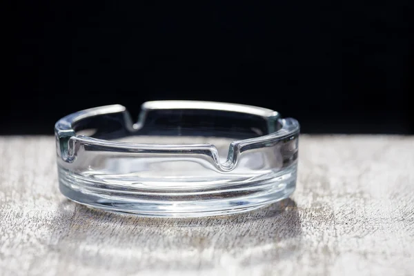 Empty glass ashtray — Stock Photo, Image