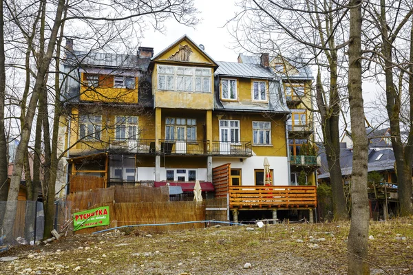 Brick residential house in Zakopane, Poland — Stockfoto