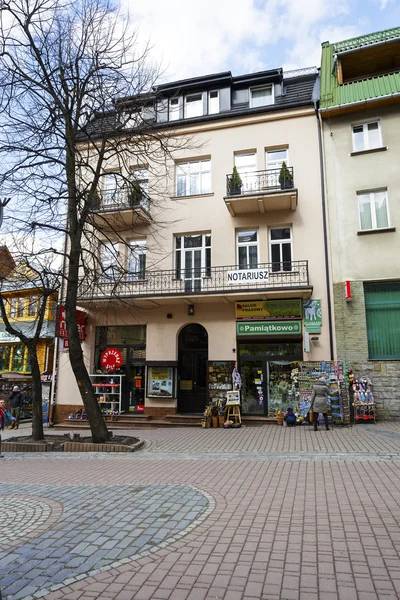 Townhouse at Krupowki in Zakopane, Polen — Stockfoto