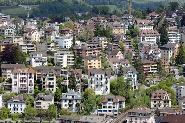 View of the housing district, Lucerne — Stock Photo, Image