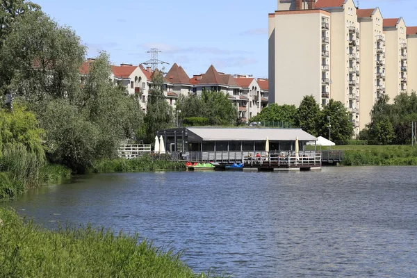 Warschau Polen Mai 2020 Park Und Ufer Des Sees Befindet — Stockfoto