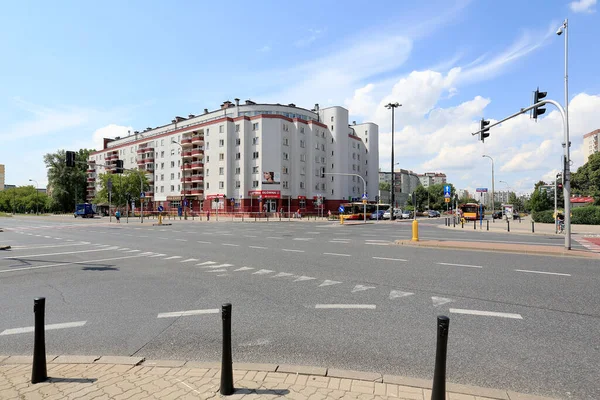 Βαρσοβία Πολωνία Ιουλίου 2020 Εξωτερική Αστική Άποψη Των Ακινήτων Σπίτια — Φωτογραφία Αρχείου