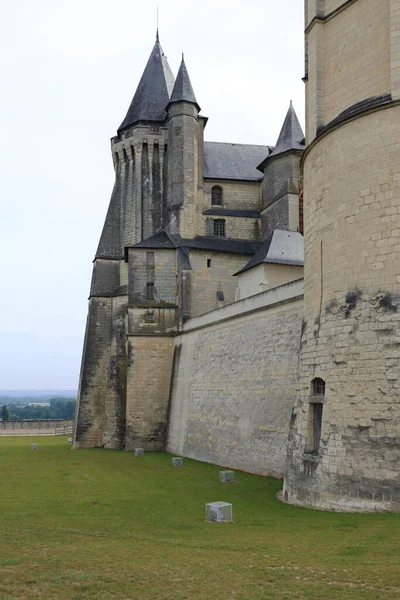 Saumur Franciaország Június 2010 Chateau Saumur Státusza Egy Emlékmű Kastély — Stock Fotó