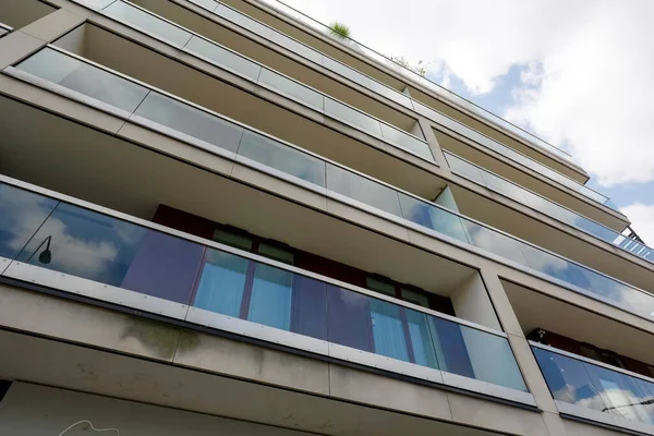 Warsaw Poland July 2021 Modern Architecture Housing Estate Powisle District — Stock Photo, Image