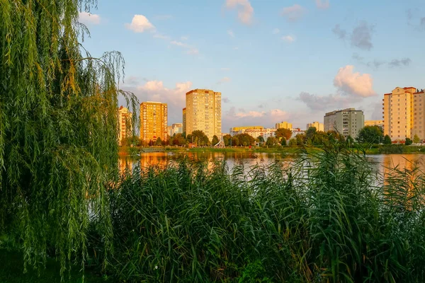 Varšava Polsko Srpna 2021 Budovy Bytů Kde Sídlí Mnoho Rodin — Stock fotografie