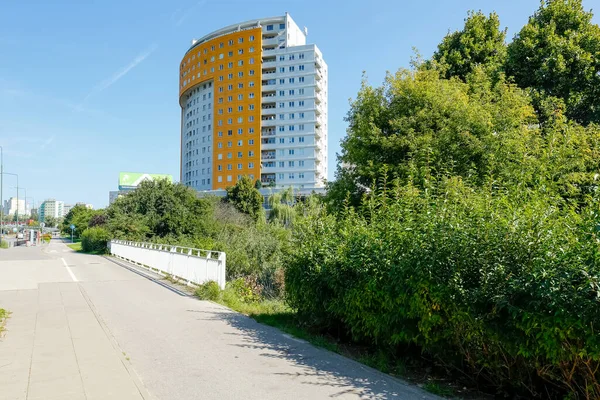 Varsovie Pologne Septembre 2021 Bâtiments Appartements Nombreuses Familles Sont Logées — Photo